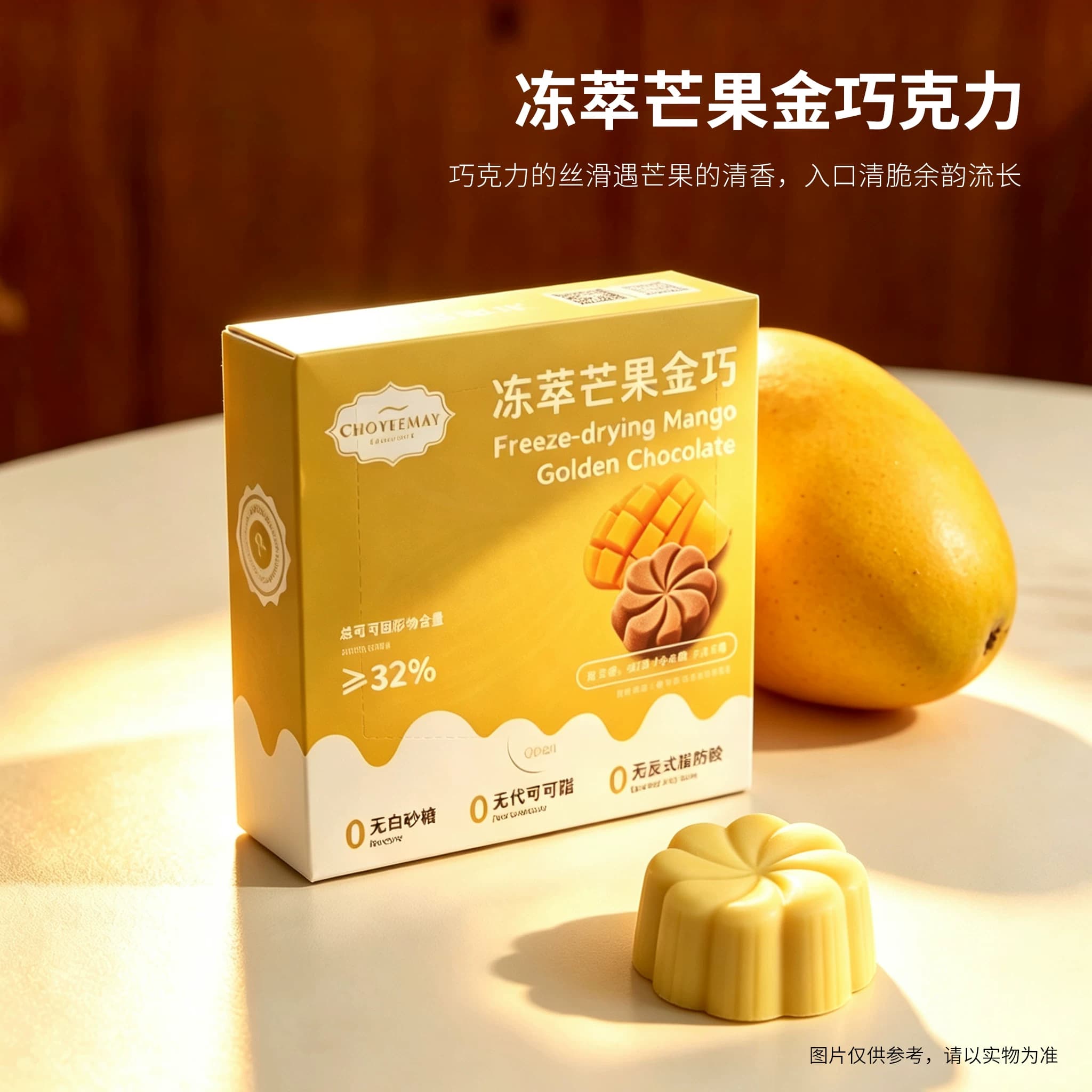 巧伊美冻干冷萃巧克力牛奶黑巧可可脂休闲健康解馋零食多口味进口 - 缩略图3