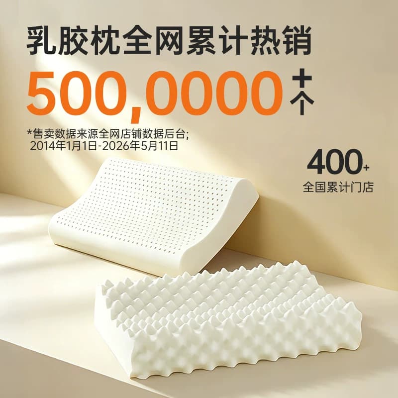 福满园泰国乳胶枕头枕芯护颈椎睡眠单人学生宿舍一对装记忆枕 - 缩略图2