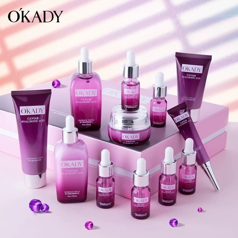 OKADY 紫苏玻尿酸莹润套盒保湿补水面部护理化妆品正品店正品男女 - 缩略图4