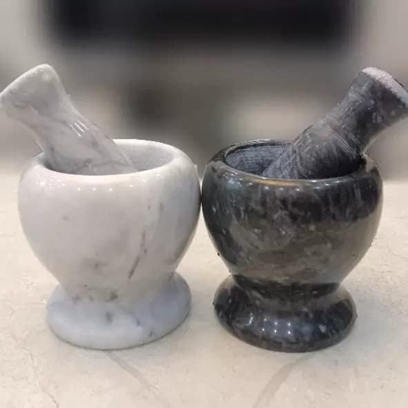 天然石头蒜臼子捣蒜器蒜蓉蒜泥器捣碎家用研磨擂钵石臼蒜臼手动砸 - 缩略图3