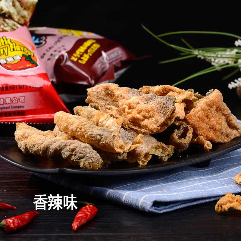 润志香脆鱼皮50g*3炸鱼片干即食鱼零食海鲜小吃香辣味香港特产 - 缩略图3