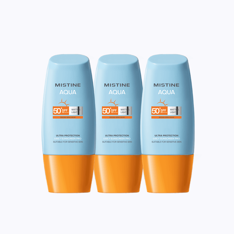 【自营】Mistine泰国蜜丝婷小黄帽防晒霜40ml*3面部防水军训面霜 - 缩略图5