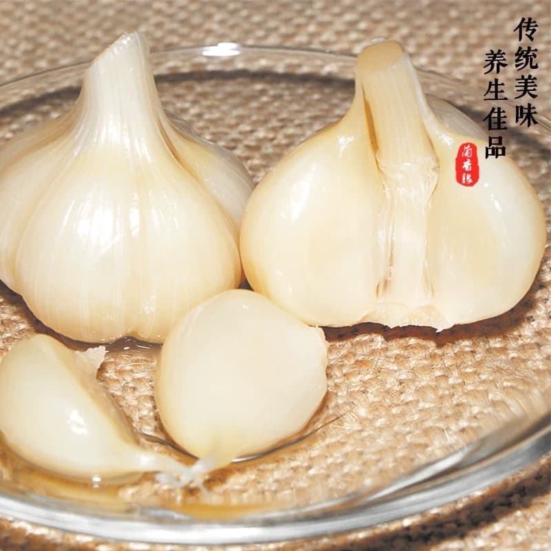 【安徽特产】农家手工腌制糖醋泡大蒜头咸蒜酱蒜下饭酱菜甜蒜糖蒜 - 缩略图3
