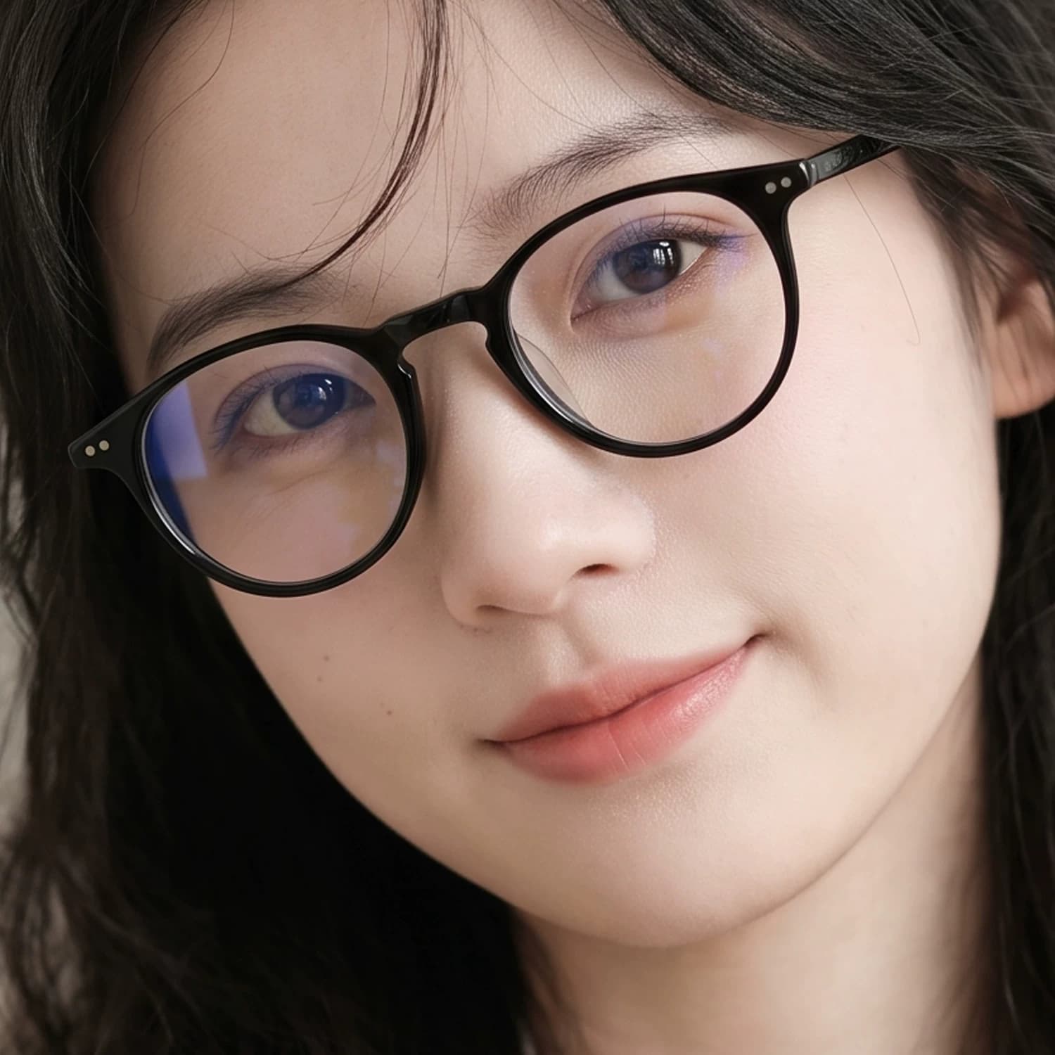 素颜小脸眼镜 女透明眼镜框高近视小码窄框小瞳距显脸小玳瑁框 - 缩略图4
