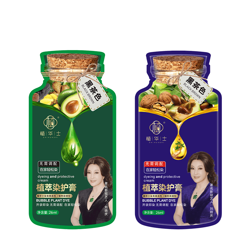 刘晓庆推荐植华士植萃染护膏植物天然泡泡官方旗舰店纯在家染发剂 - 缩略图5