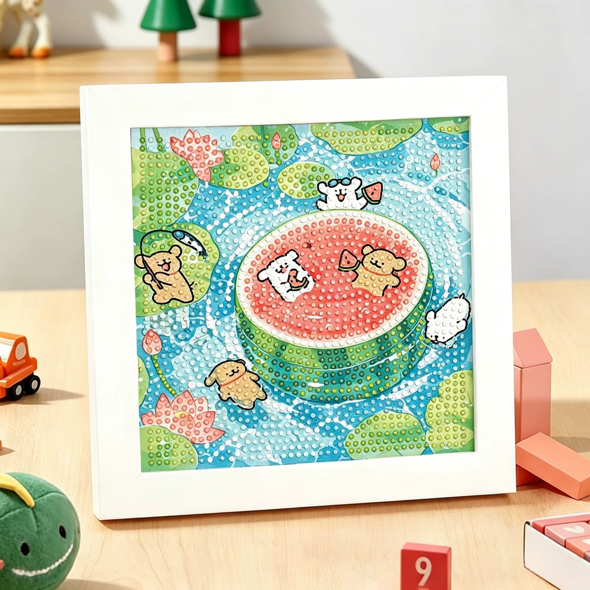 新款线条小狗diy钻石贴画钻石画儿童小学生玩具女孩砖石手工礼物 - 缩略图2