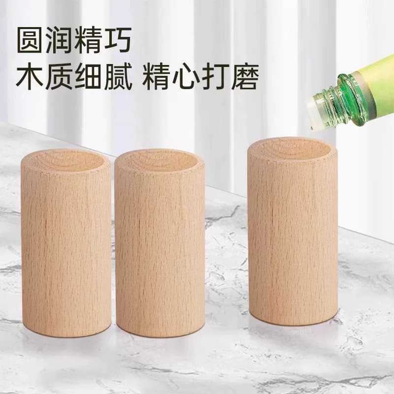 家用圆柱扩香木驱蚊香氛卧室衣橱持久挥发花露水实木摆件车载扩香 - 缩略图2