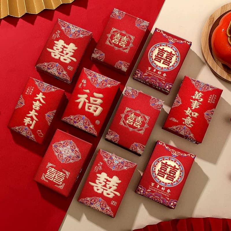 红包结婚专用大中小号订婚新婚磨砂迷你红包2026新款高档大吉大利 - 缩略图2