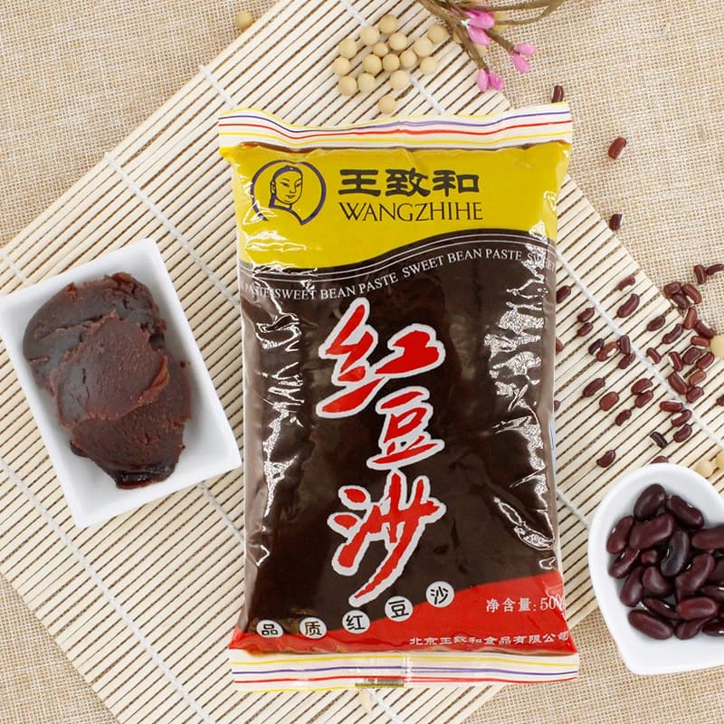 王致和红豆沙馅350g*3袋馅料点心烘焙酥皮月饼汤圆面包蛋黄酥原料 - 缩略图2