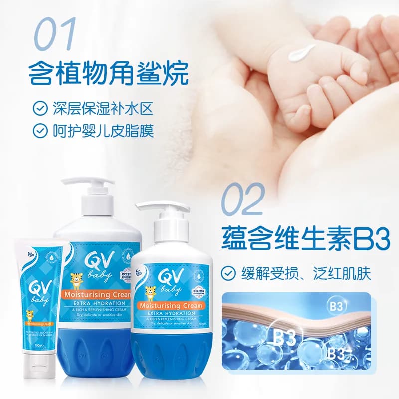 【面剂子同款】Ego QV婴儿倍润霜润肤乳补水保湿身体乳小老虎250g - 缩略图3