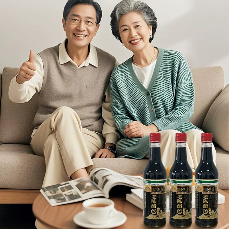 山西清泉正宗老陈醋五年陈酿420ml*3瓶装调味品凉拌炒菜家用 - 缩略图4