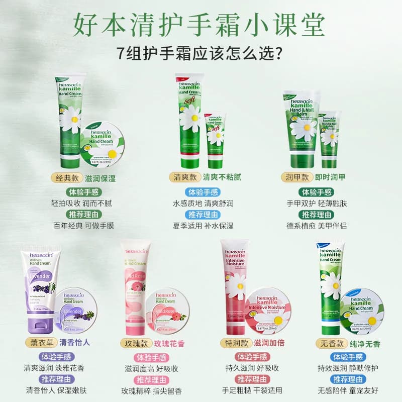Herbacin好本清经典护手霜女德国洋甘菊小雏菊滋润保湿官方旗舰店 - 缩略图3