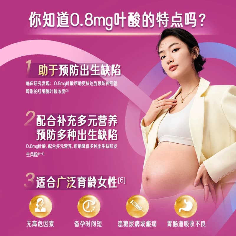 【原研药】爱乐维复合维生素叶酸片备孕期叶酸孕妇补铁非活性叶酸 - 缩略图3