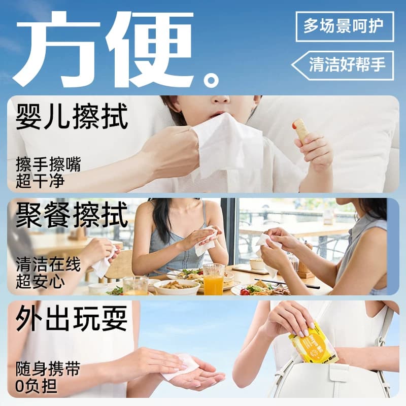 德佑婴儿湿巾小包便携小学生湿巾纸宝宝手口专用儿童便携式20抽 - 缩略图4