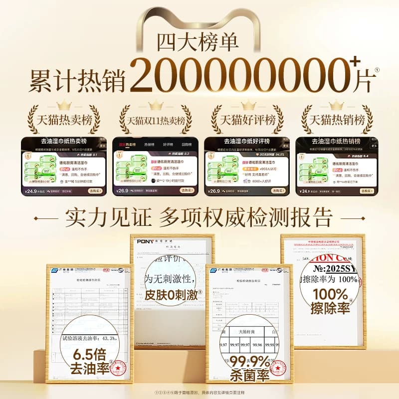 德佑厨房湿巾强力去污杀菌家用油烟机清洁专用抹布湿巾纸加大加厚 - 缩略图5