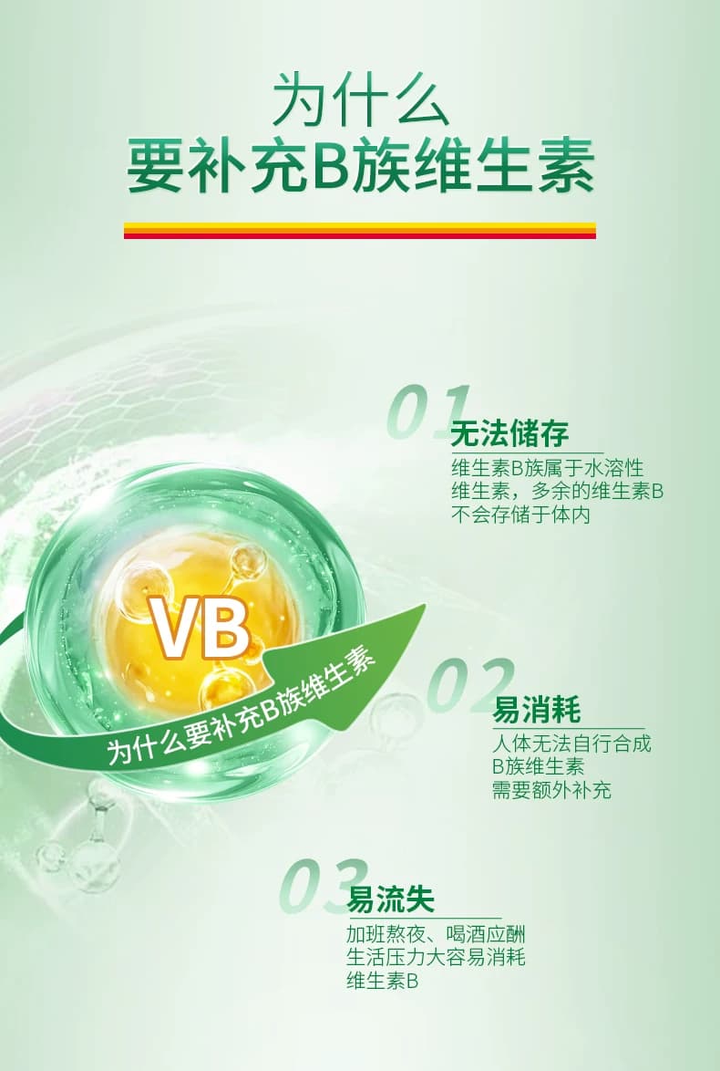 jamieson健美生复合维生素b族复合片bB12 b6 90粒肌醇熬夜常备 - 缩略图5