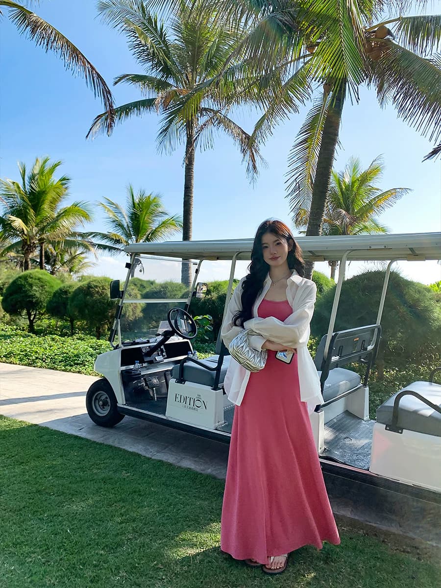 alex stevens性感卡戴珊连衣裙女春夏季吊带长裙修身气质度假裙子 - 缩略图2