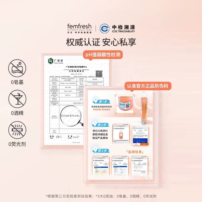 【新装上市】英国femfresh芳芯女性私处洗护液日常护理便携装50ml - 缩略图5