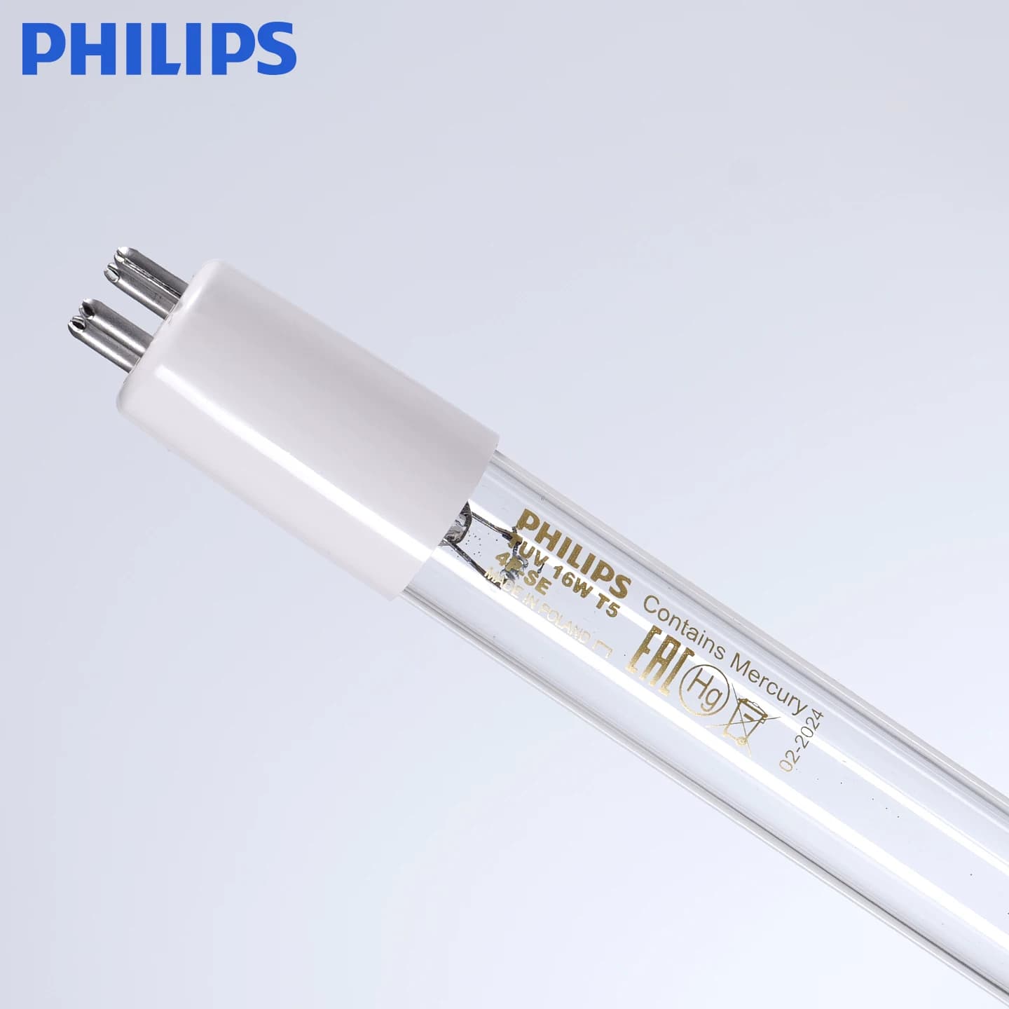 飞利浦紫外线杀菌灯管TUV T536W 4PSE水处理灯管污水消毒单端四针 - 缩略图4