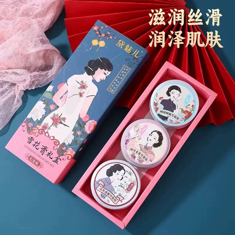 网红爆款老上海雪花膏补水保湿滋养润肤面霜随身护肤霜国货 - 缩略图5
