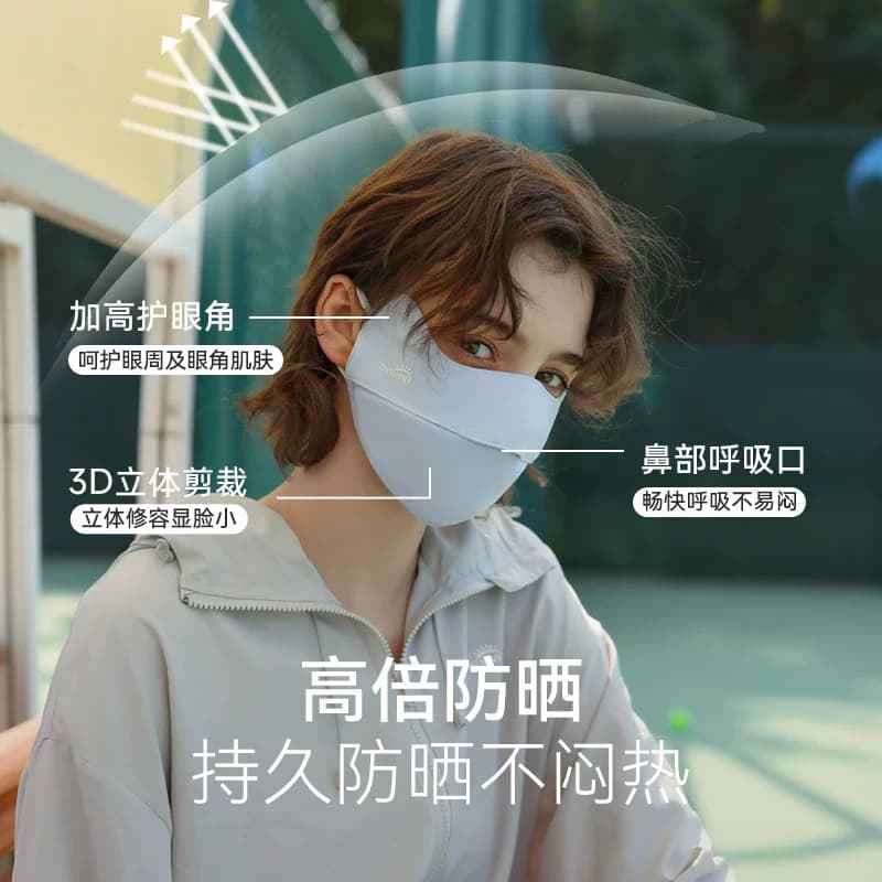 ohsunny防晒口罩女高颜值2026新款防紫外线遮阳医美术后冰丝面罩 - 缩略图2