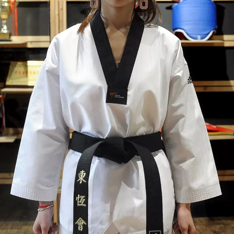 adidas阿迪达斯男女儿童跆拳道道服夏季成人竞技服教练衣服装裤子 - 缩略图2
