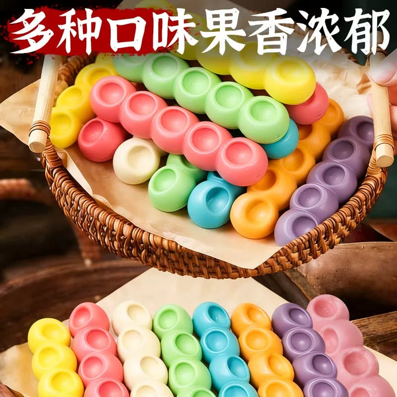 嚼嚼乐糖果官方旗舰店网红正耐嚼好吃版磨水果味牙棒追剧休闲零食 - 缩略图2