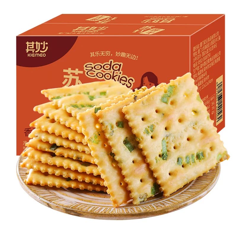 香葱苏打饼干整箱低小包装无早餐咸味零食散装多口味脂梳打饼糖 - 缩略图5