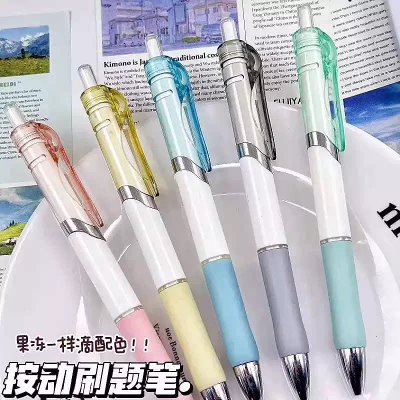 高颜值按动中性笔刷题笔ins学生学习会议签字笔0.5mm黑色速干顺滑 - 缩略图4