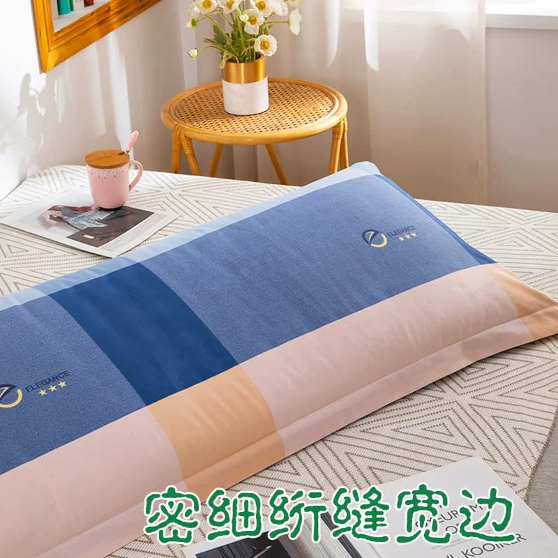 100%纯棉长枕套1.2米 全棉双人枕套1.5长款情侣枕头套枕芯套1.8m - 缩略图5