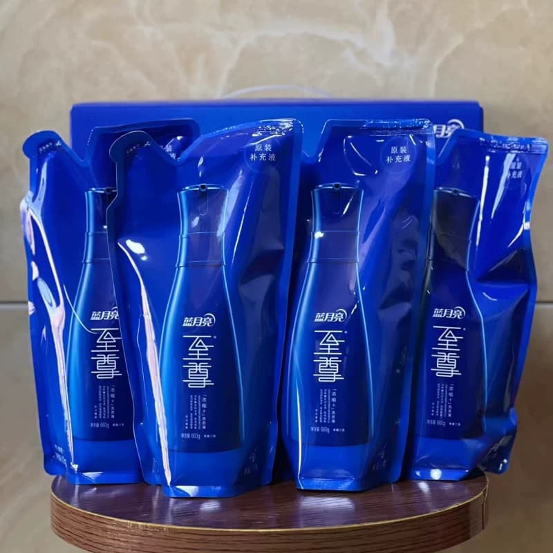 蓝月亮机洗至尊补充液600g袋 一泵洗8件原装替换装低泡浓缩洗衣液 - 缩略图5