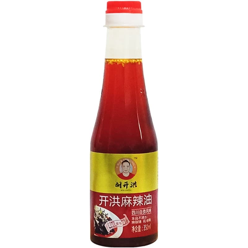 开洪牌麻辣油辣椒油红油小瓶装秘制花椒油四川特产香辣凉拌菜料油 - 缩略图5