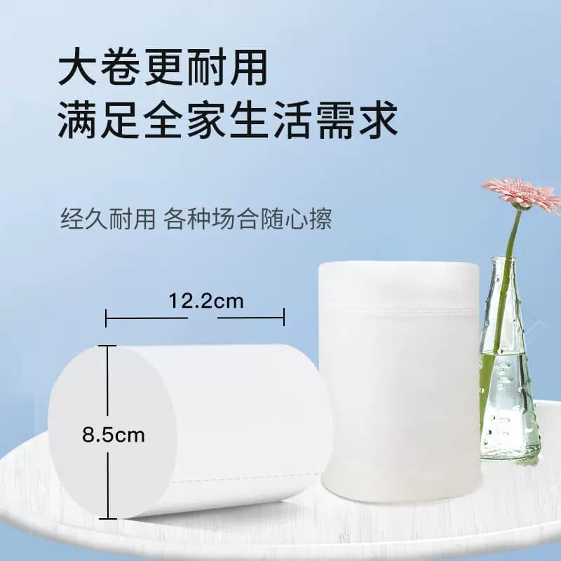 绿诗5.4斤卫生纸卷纸家用实惠装纸巾大粗卷整提厕所纸无芯卷筒纸 - 缩略图4