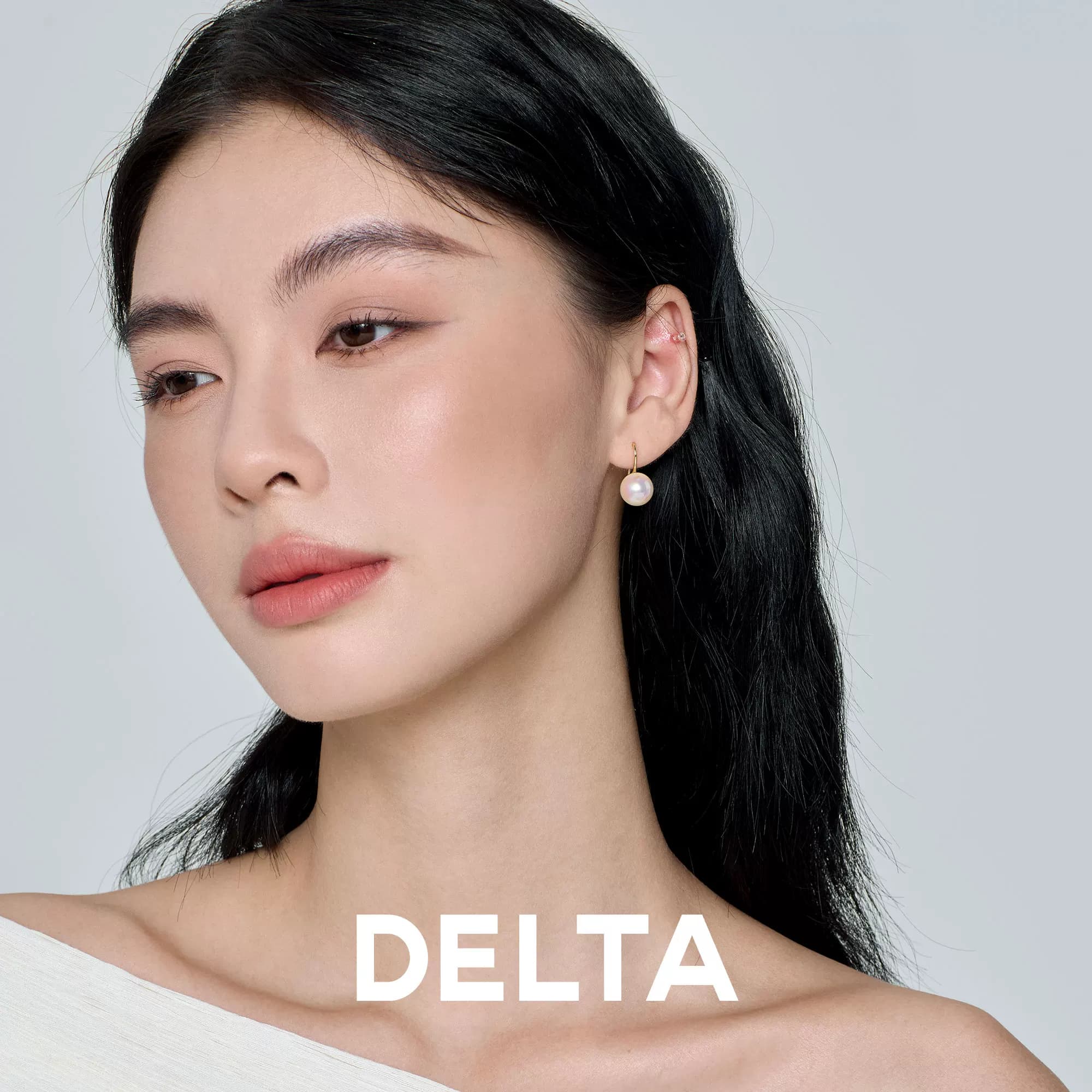 DELTA高跟鞋澳白大珍珠耳环s925银耳饰女简约轻奢无耳洞耳夹耳饰 - 缩略图2