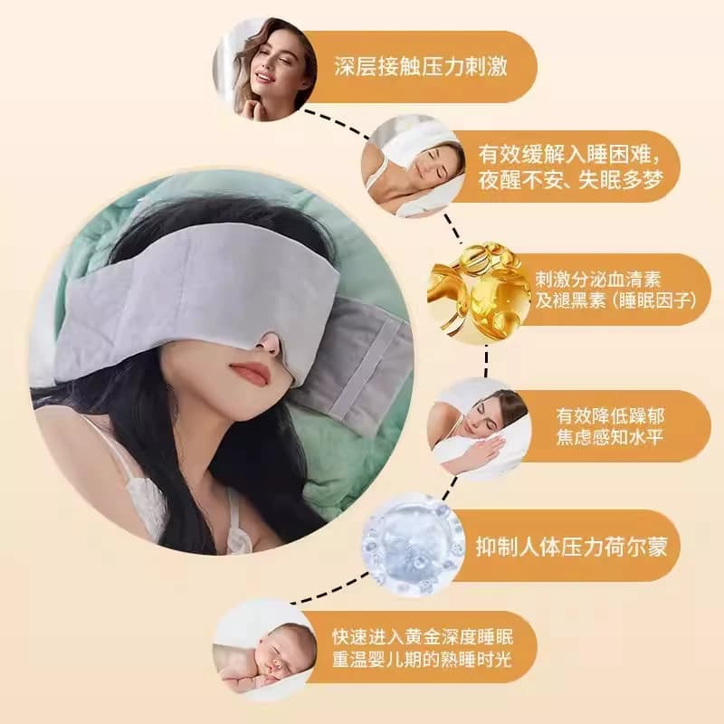 重力护眼罩遮光睡眠男女成人冰丝舒适眼罩专用助眠神器深睡失眠 - 缩略图2