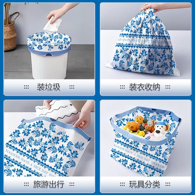 3卷印花抽绳垃圾袋 - 缩略图4