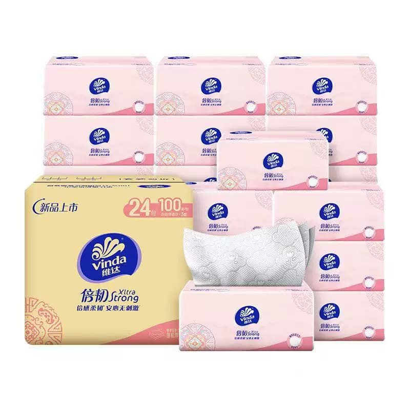 维达抽纸10包100抽纸巾实惠装整箱大包卫生纸餐巾纸面巾纸抽家用 - 缩略图5