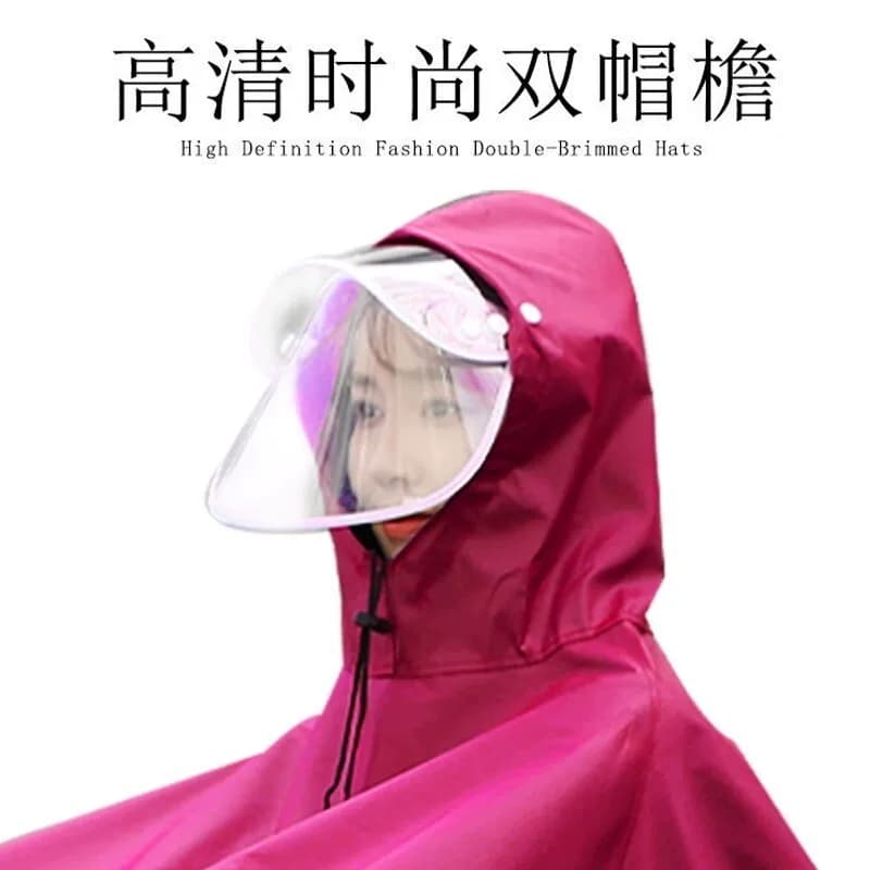 电动车雨衣男成人长款全身女雨披自行车遮脚双人防暴雨骑行外卖 - 缩略图4