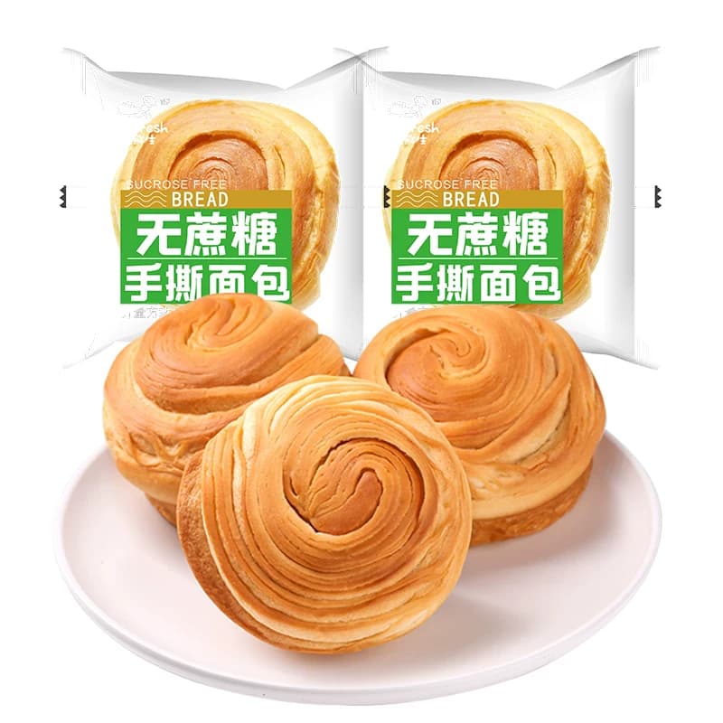 无蔗糖手撕面包蒸蛋糕点心健康早餐老人孕妇零食品糖人手作即食 - 缩略图4
