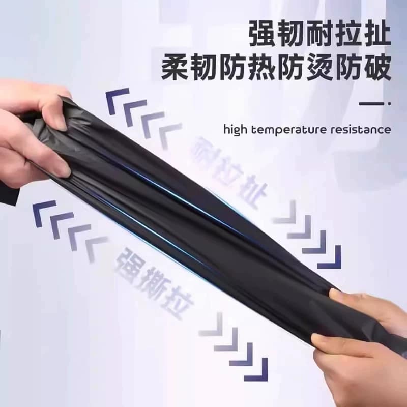 垃圾袋家用加厚手提式黑色厨房宿舍用学生实惠装中大号背心塑料袋 - 缩略图2