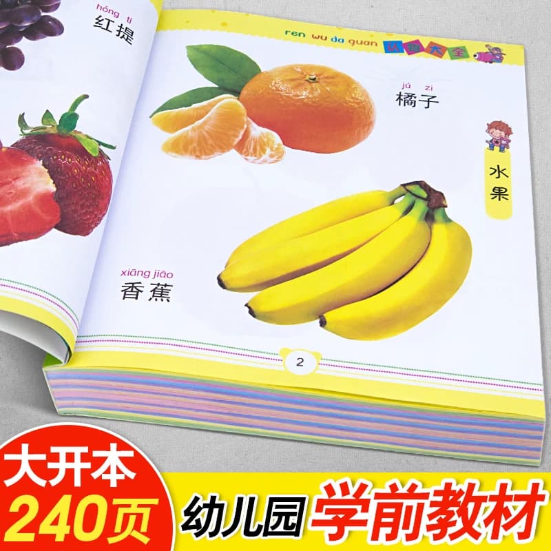 认物大全 宝宝看图识物绘本儿童早教启蒙认知书0-1-2-3岁婴幼儿认识动物水果蔬菜幼儿益智图书适合一周岁两三岁婴儿看的书识字读物 - 缩略图2