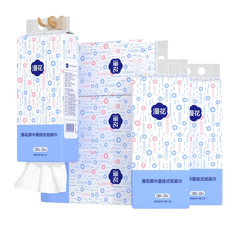 漫花悬挂式抽纸巾家用用卫生纸餐巾纸面巾学生实惠装加厚纸抽整箱 - 缩略图5