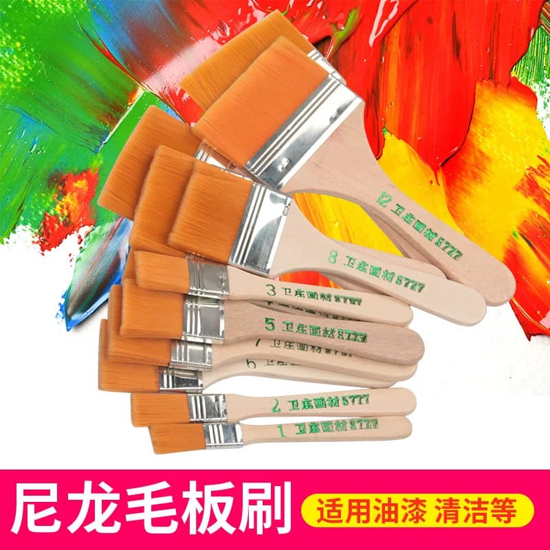 尼龙毛刷板刷油画刷画笔清洁小刷子工业用排刷胶水油漆刷烧烤刷 - 缩略图3