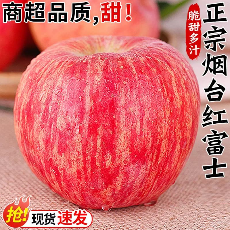 正宗烟台红富士苹果新鲜水果当季现摘山东栖霞脆甜冰糖心苹果整箱 - 缩略图2