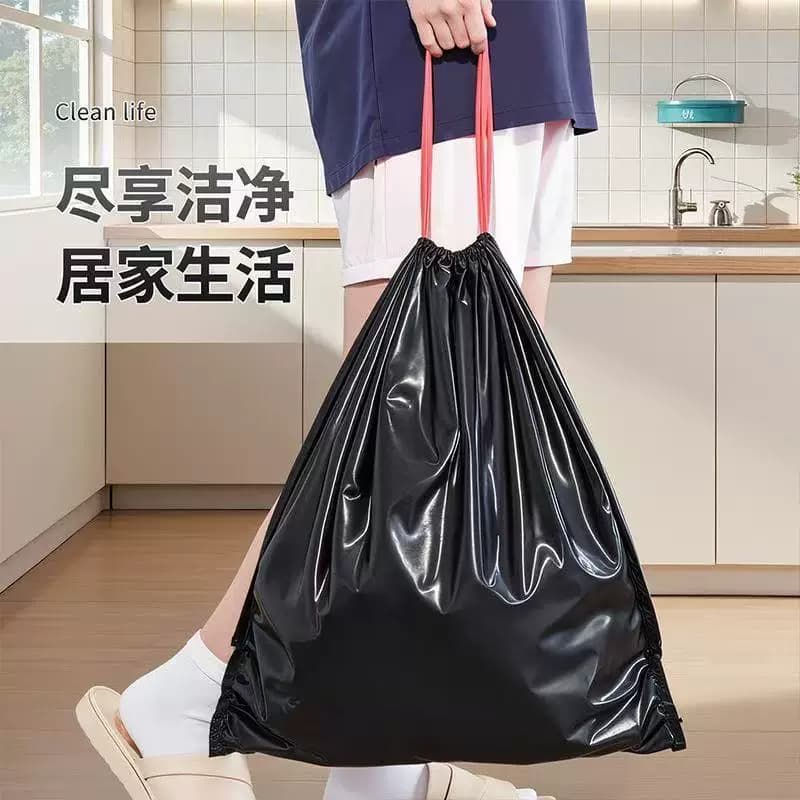 【大号特厚】一抽一拉免脏手抽绳垃圾袋5卷起 - 缩略图5