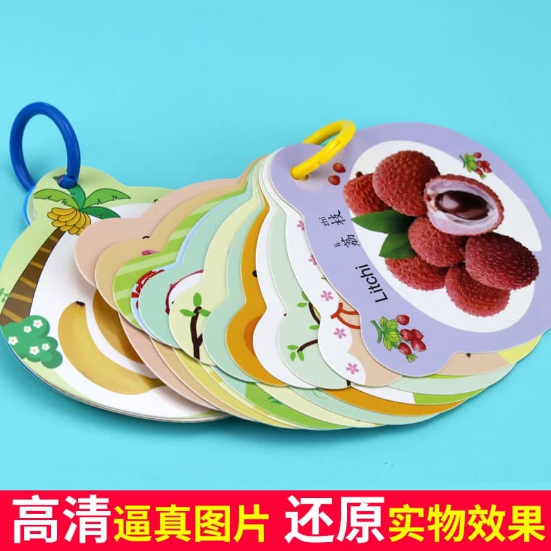 宝宝早教书 儿童书籍0-3岁 幼儿撕不烂益智书本婴儿启蒙一岁到两岁半三绘本适合1-2-3岁看的看图识物识字识图动物卡片认知图书 - 缩略图4