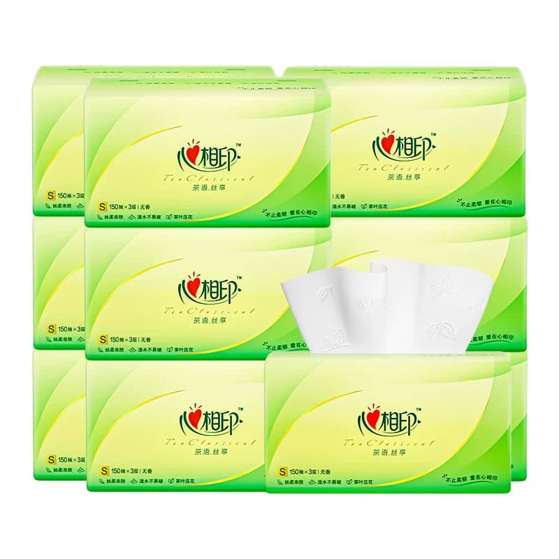 心相印抽纸3层加厚批发家用卫生纸餐巾纸面巾纸大包整箱木浆原生 - 缩略图5