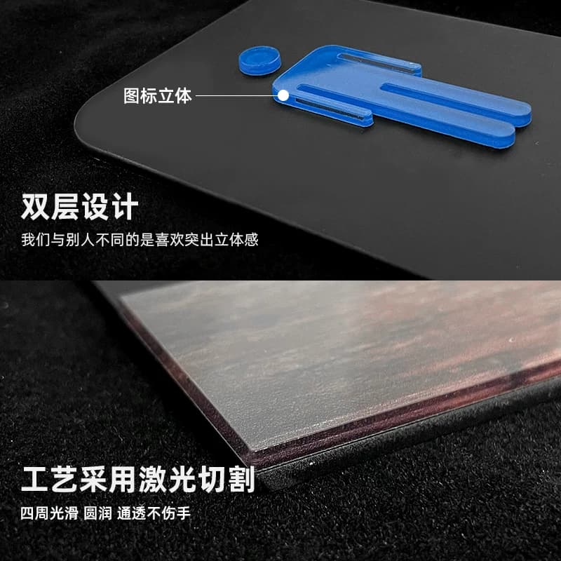 卫生间亚克力门牌牌子厕所指示牌男女标牌提示牌标识创意洗手间小心禁止吸烟节约用水便后请冲水立体台阶信息 - 缩略图2