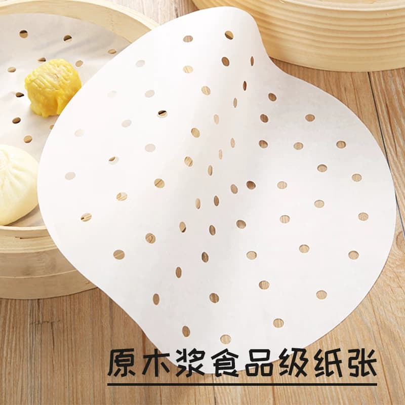 硅油纸蒸笼纸大号蒸馒头包子垫子不粘家用商用食品级一次性蒸纸 - 缩略图2