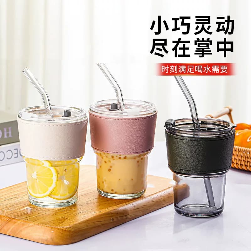 玻璃吸管杯咖啡杯 - 缩略图2